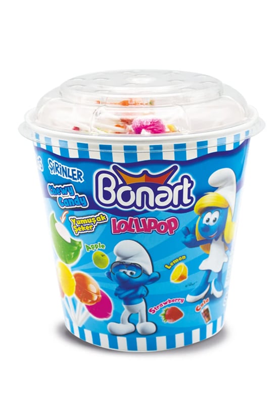 Bonart Joytop Lisanslı Lolipop Şeker 11g (kova) 100'lü Paket