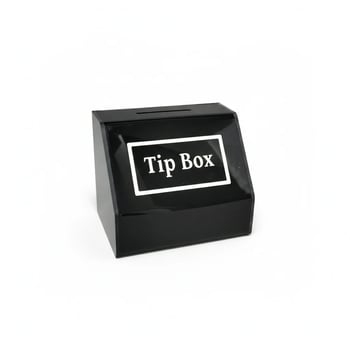 Tipbox - Bahşiş Kutusu Siyah - 15x10xh12cm