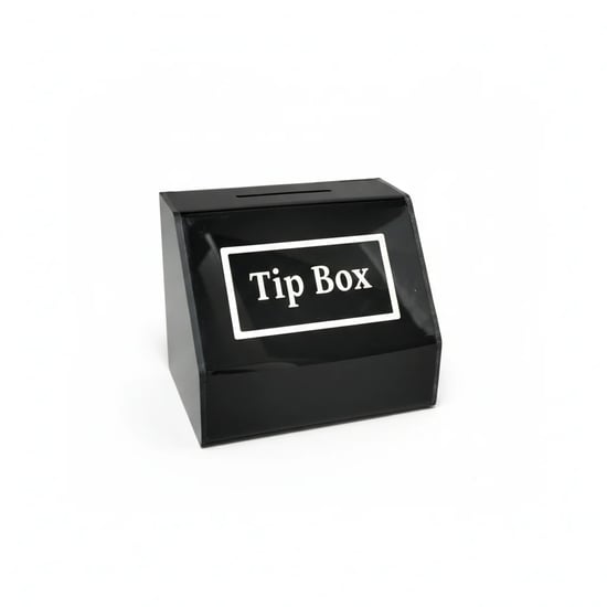 Tipbox - Bahşiş Kutusu Siyah - 15x10xh12cm