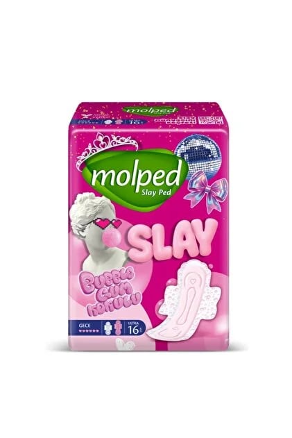 Molped Hijyenik Ped Slay 16'lı Gece