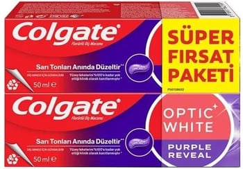 Colgate Diş Macunu Optıc Whıte Purple Reveal 2x50 Ml