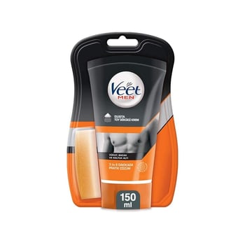 Veet Men Duşta Tüy Dökücü Krem Vücut, Bacak ve Koltuk Altı Normal Ciltler 150 ml