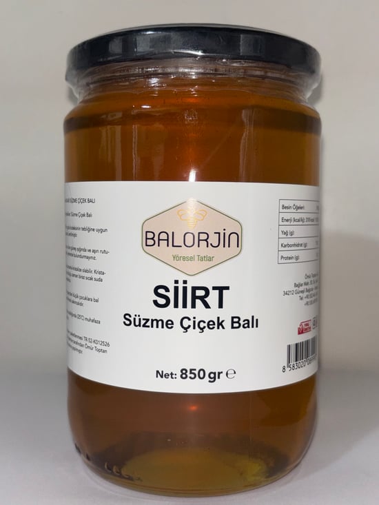 Balorjin Siirt Süzme Çiçek Balı 850 Gr