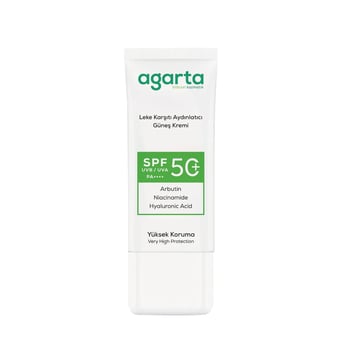 Agarta Güneş Kremi Leke Karşıtı Aydınlatıcı Spf 50 50 Ml