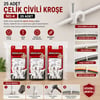 Medalyan Dl-40 ( No-4 ) ( 25pcs ) Çelik Çivili Kroşe