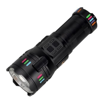 Panther 50w Lazer Led El Feneri 6000 Lümen Usb Type-c Şarjlı Zoomlu 4x18650 Profesyonel Pt-4117