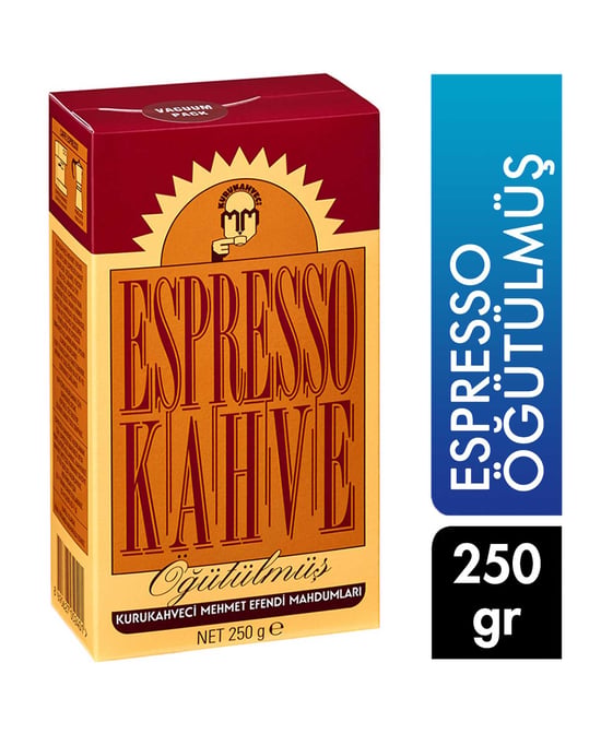 Kurukahveci Mehmet Efendi Öğütülmüş Espresso 250 G