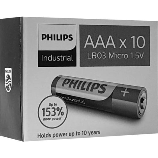 Philips Industrial 1.5v Aaa Ince Kalem Pil 10'lu Paket