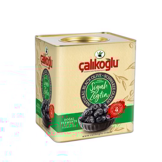 Çalıkoğlu Doğal Gemlik Duble Salamura Siyah Zeytin 10 kg (201-230) XL