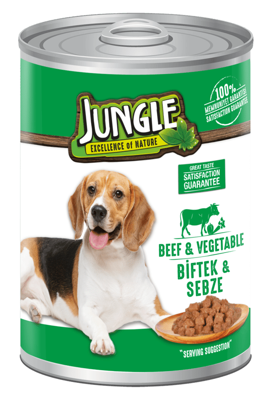 Jungle 400 Gr Konserve Köpek Maması Biftekli & Sebzeli Jngk-007
