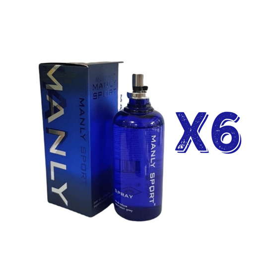 Manly Sport Edc 125 Ml Erkek Parfüm 6 Adet