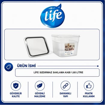 Life Sızdırmaz Saklama Kabı 1.60