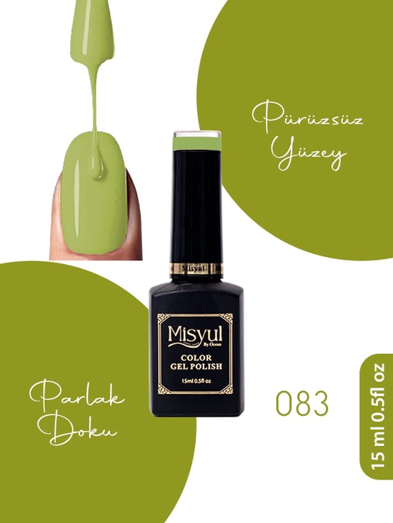 Misyul Uv Led Kalıcı Oje Nail Art 15 Ml 083