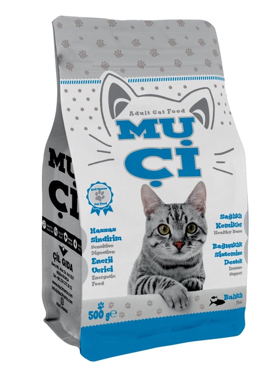 Muçi Kuru Kedi Maması Somon Balıklı 500 Gr