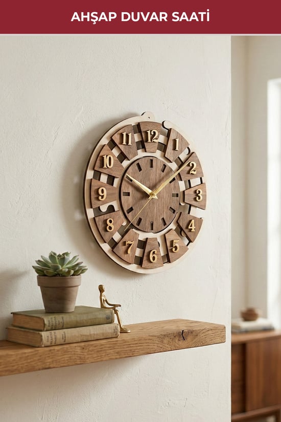 Ahşap Duvar Saati