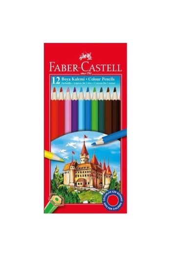 Faber-castell Kuru Boya Kalemi Redline 12'li