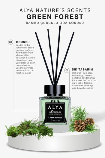 Nature's Scents Green Forest Bambu Çubuklu Oda Kokusu- Karışık Meyve Kokusu