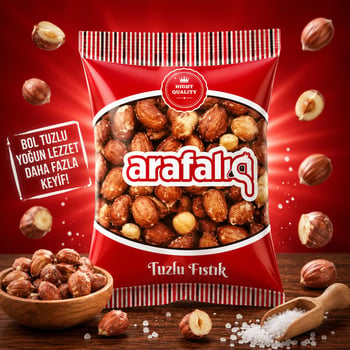 Arafalık Tuzlu Yer Fıstığı 90 Gr – Özenle Kavrulmuş | 20’li Koli