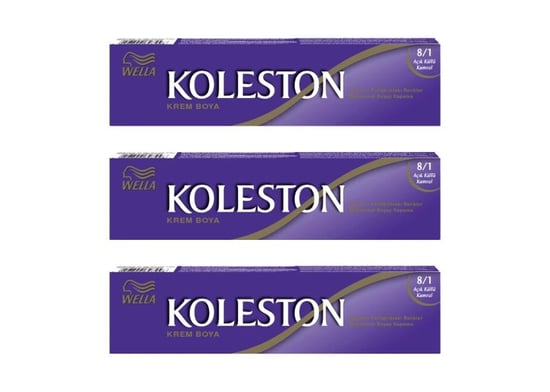 Koleston Tüp Boya 50 Ml - 8.1 Açık Küllü Kumral 3 Adet
