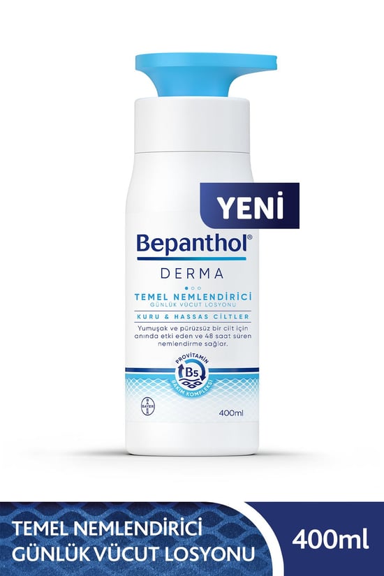 Bepanthol Derma Temel Nemlendirici Günlük Vücut Losyonu 400 Ml