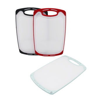 Urve Ur-3413 ( 40x24cm ) Büyük ( Plastik ) Kesim Panosu ( Kaymaz Silikon Kenarlık & 10mm Kalınlık)