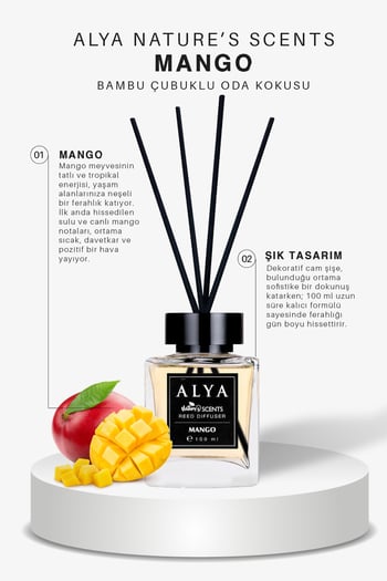 Nature's Scents Mango Bambu Çubuklu Oda Kokusu- Mango Kokusu