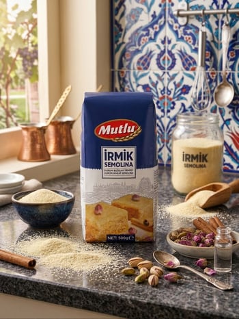 Mutlu İrmik 500 Gr Tatlının Mutlu Hali!