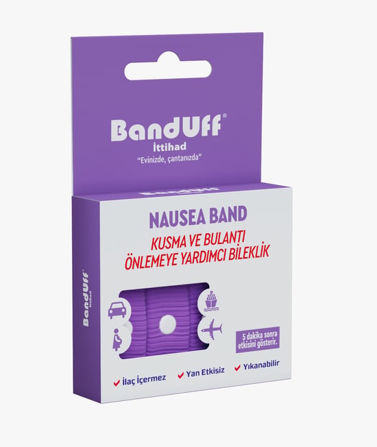 Banduff Kusma ve Bulantı Önleyici Bileklik - Yetişkin / Mor