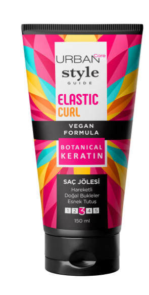 Urban Care Style Guide Elastic Curl Hareketli Doğal Bukleler Sağlayan Jöle - Esnek Tutuş-vegan-150 Ml