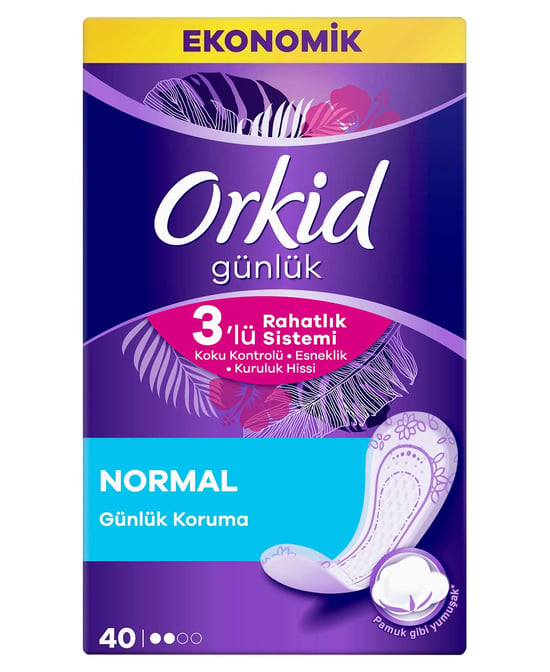 Orkid Hijyenik Ped Günlük Eko 40'lı