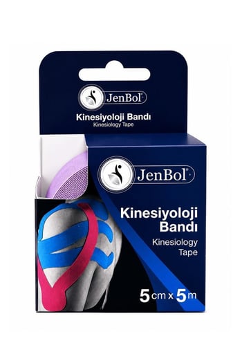 Jenbol Kinesiyoloji Ağrı Bandı 5cm X 5m Mor