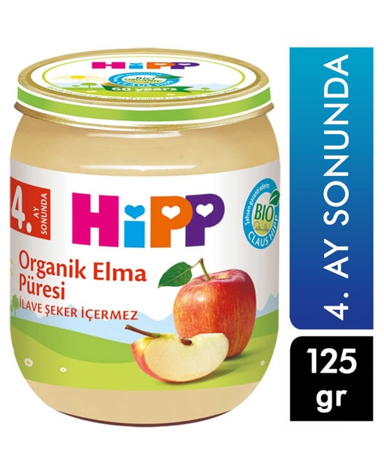 Hipp Organik Elma Püresi 125 G 4. Ay Sonunda