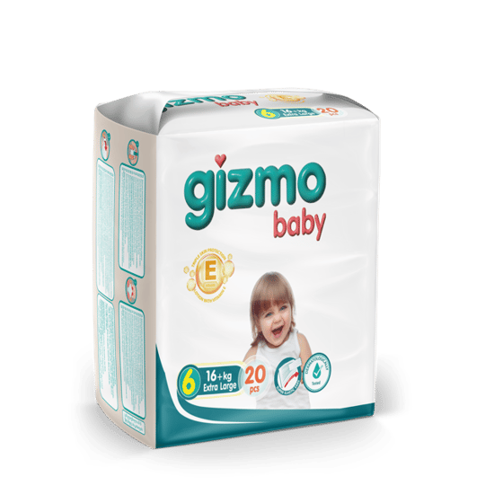 Gizmo Çocuk Bezi 6 No (16 Kg +) 20 Adet