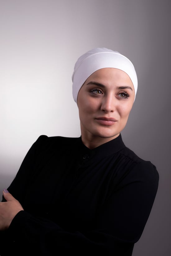 Hürrem Bone Krem Pratik Hazır Geçmeli İç Bone Viskon Kumaş Dikişsiz 3003_40