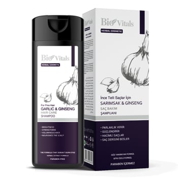 Bio Vitals Ginseng ve Sarımsak Özlü Saç Bakım Şampuanı 400 Ml