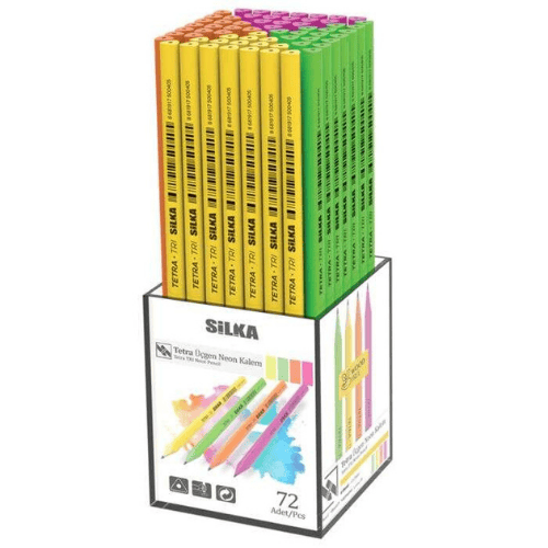 Si̇lka Üçgen Neon Kurşun Kalem