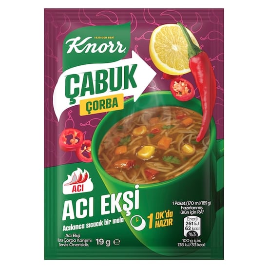 Knorr Çabuk Çorba 19gr Acı Ekşi