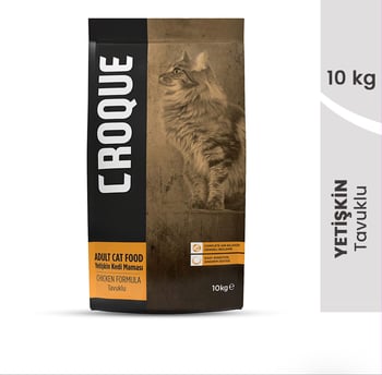 Croque Yetişkin Kuru Kedi Maması Tavuk Etli 10kg