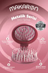 ProCo Beauty Makaron Saç Fırçası Metalik Serisi - İnci Işıltısı - Gül Kurusu, İnci Beyazı, Pembe Altın