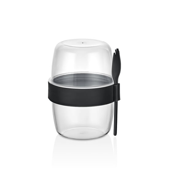 Qlux L-00978 Bomonti Yoğurt Kabı ( 2 Bölmeli = 300+300 Ml)