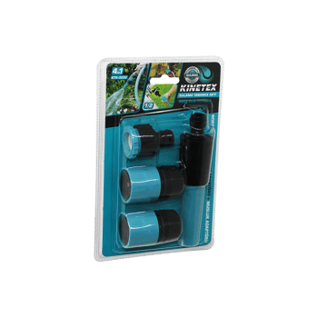 Kinetex Ktx-3222 ( 4in1 & 1/2 ) Sulama Tabanca Bağlantı Aparatı Seti ( Hortum Lens & Hortum - Musluk Adaptör )