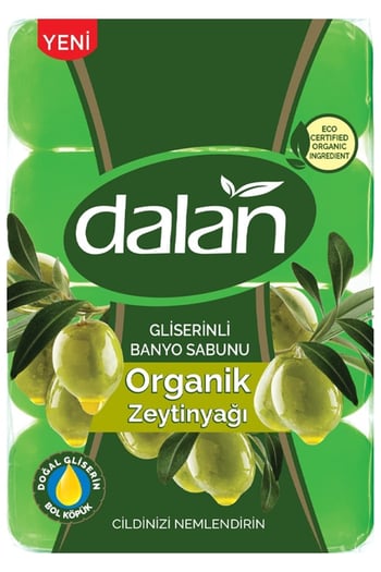 : Gliserinli Organik Zeytinyağlı Banyo Sabunu 4 X 150 Gr