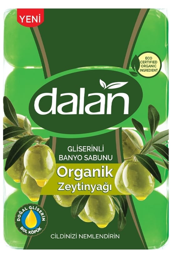 : Gliserinli Organik Zeytinyağlı Banyo Sabunu 4 X 150 Gr