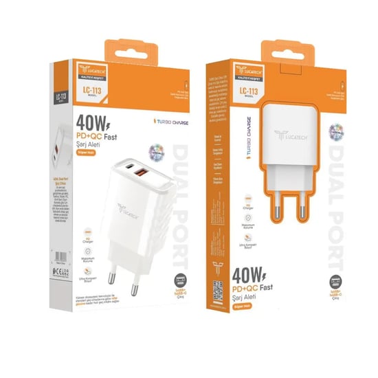 Lucatech Lc-113 40w, Pd+qc Turbo Şarj Cihazı Başlığı
