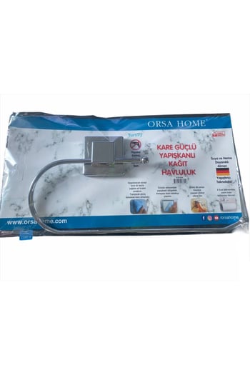 Orsa-604 ( Yapışkanlı Kare Askılı ) (oval Açık & Metal ) Kağıt Havluluk Askı
