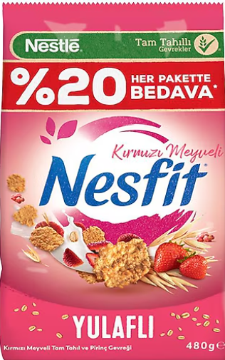Nesfit 480gr Kırmızı Meyv. %20 Bedava
