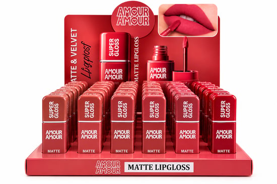 Velvet Matte Likit Ruj 36'lı Stand – Yoğun Renkli Dudak Makyajı
