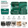 Lavoro-tools Man ( 216pcs ) Lokma Seti ( Lokma & Soket & Bits Adaptör & 3ad.cırcır Kolu ) ( Plastik Çantalı )