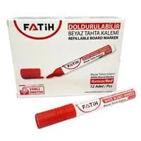 Fati̇h Doldurulabi̇li̇r Kirmizi Renk Beyaz Tahta Kalemi̇