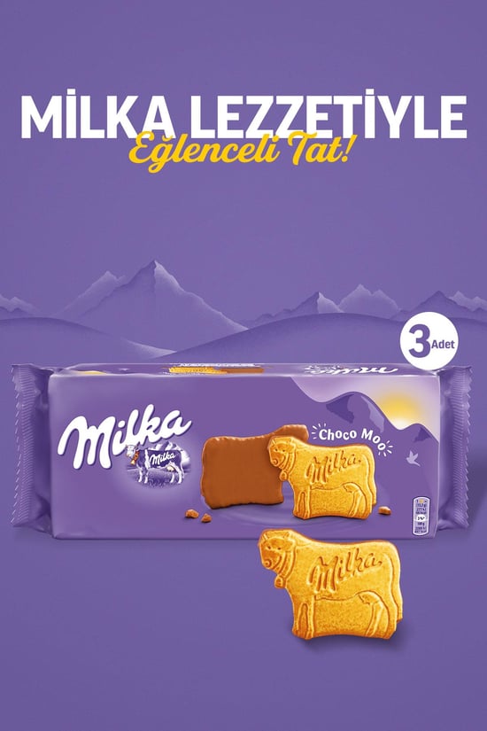 Milka Choco Moo Bisküvi 200 Gr - 3 Adet